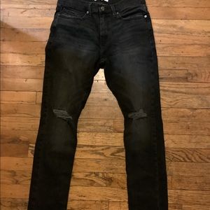 Fashion Nova Ripped Black Jeans